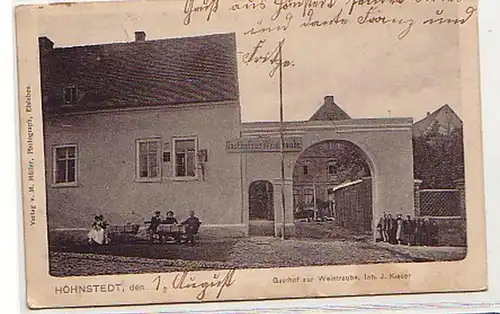 25416 Ak Höhnstedt Gasthof zu Weintraube 1906