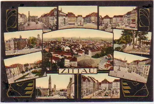 25409 Mehrbild Ak Zittau Ottokarplatz usw. um 1908