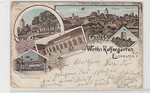 25391 Ak Lithographie Gruß aus Eilenburg 1898