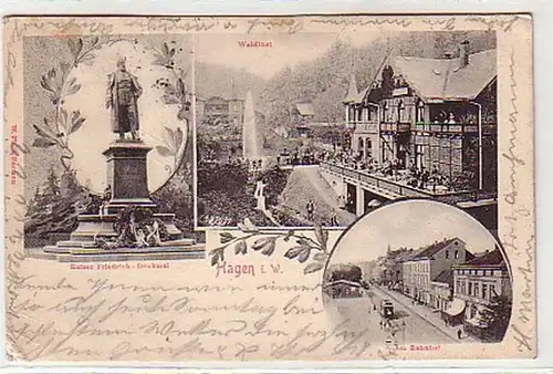 25376 Mehrbild Ak Hagen in Westfalen 1903