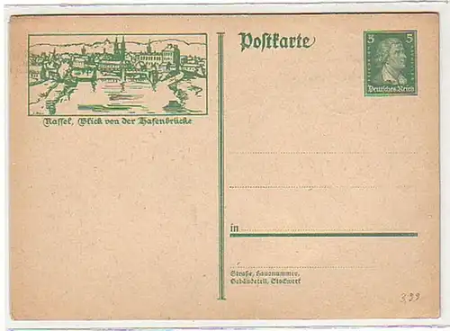 25364 Carte postale complète Kassel vers 1930
