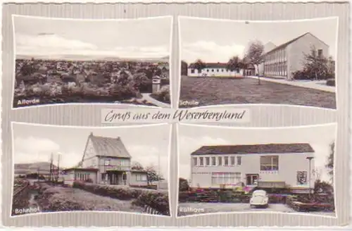 25351 Mehrbild Ak Gruß aus dem Weserbergland 1966