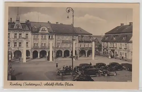 25342 Ak Rumburg (Sudetengau) Marktplatz um 1940