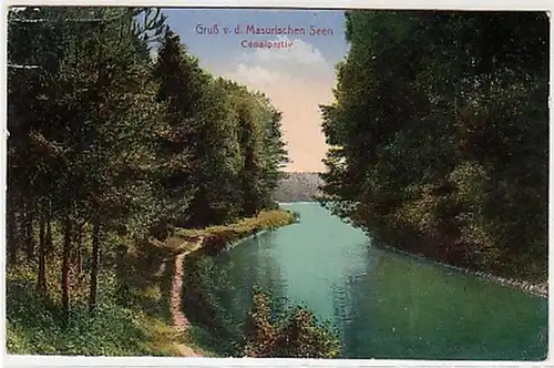 25325 Ak Salutation des lacs Masures Canal partie 1917