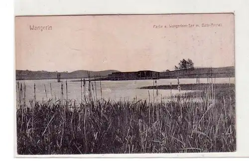 25310 Ak Wangerin Wanglerer Lac avec centre de baignade 1919