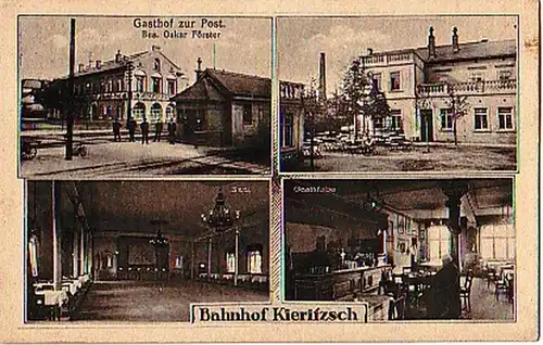 25303 Mehrbild-Ak Bahnhof Kieritzsch um 1910
