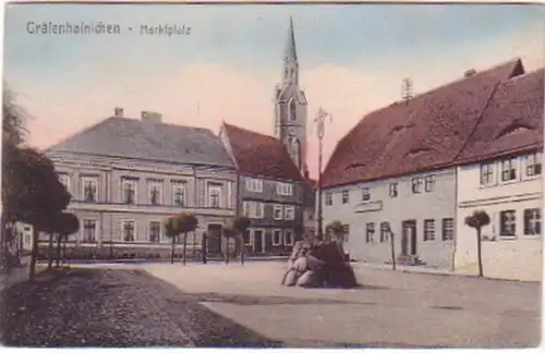 25289 Ak Gräfenhainichen Marktplatz 1924