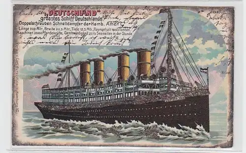 25285 Ak "Deutschland" größtes Schiff Deutschlands 1901