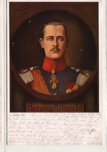25278 Feldpost Ak Herzog Albrecht von Württemberg 1915