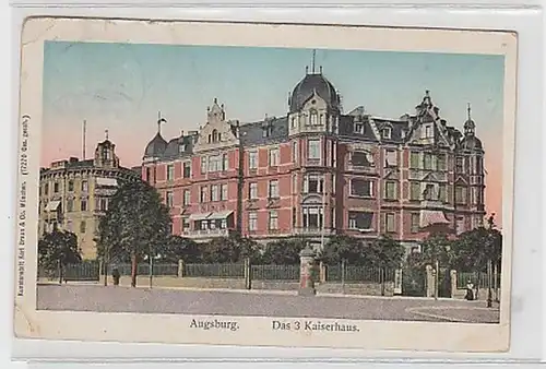 25256 Ak Augsbourg la 3 Maison Impériale 1912