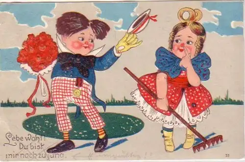 25252 Prange Ak humour avec les enfants 1909