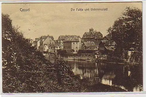 25246 Ak Cassel la Fulda et la ville sous-marine 1913