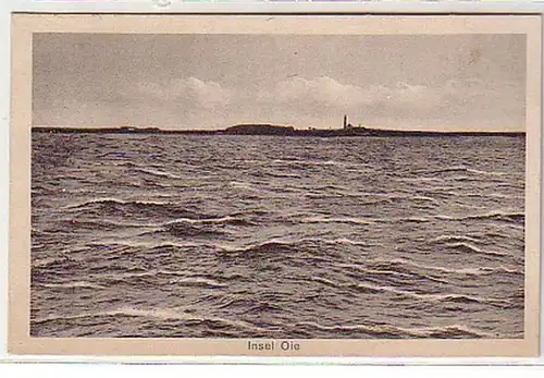 25239 Ak Insel Oie Ostsee Totalansicht 1928