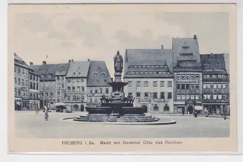 25220 Ak Freiberg Denkmal Otto des Reichen 1919