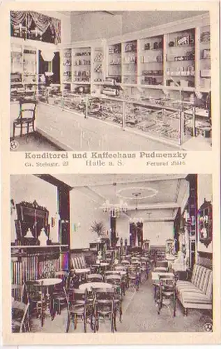 25177 Ak Halle a.S. Boulangerie et caféerie 1933