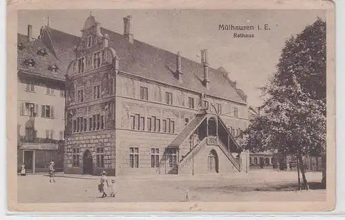 25160 Ak Mulhouse à l'Hôtel de Ville d'Alsace 1917