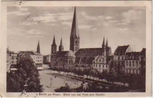 25144 Ak Bonn Blick von der Post zum Neutor 1916