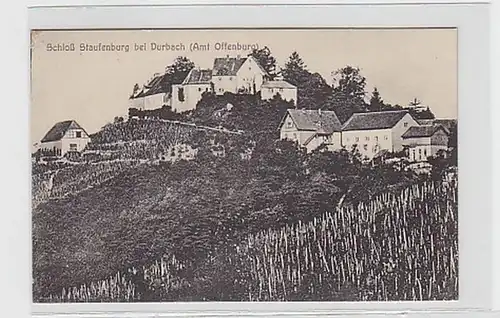 25110 Ak Schloss Stauffenburg près de Durbach vers 1930