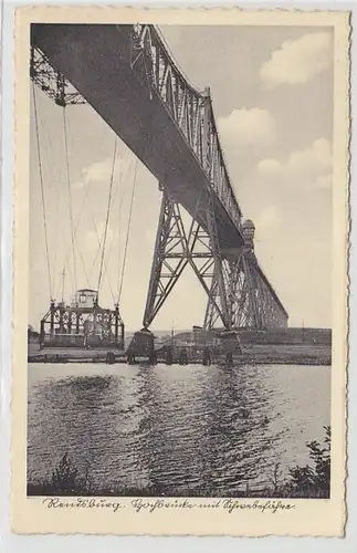 25104 Ak Rendsburg Hochbrücke mit Schwebefähre