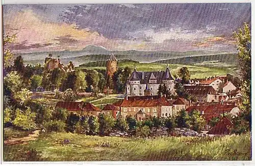 25096 Ak Château et ruines Blamont vers 1915