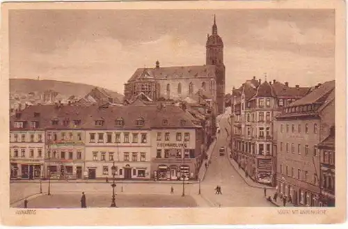 25079 Ak Hohenmölsen Herrenstraße mit Geschäften 1935
