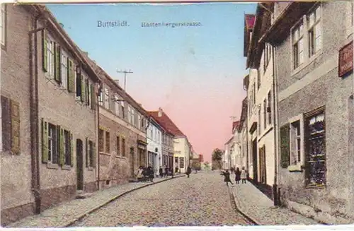 25069 Ak Rostock marché avec l'église Marie vers 1900