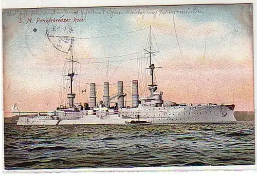 25036 Ak navire de guerre S.M. croiseur blindé "Roon" 1908
