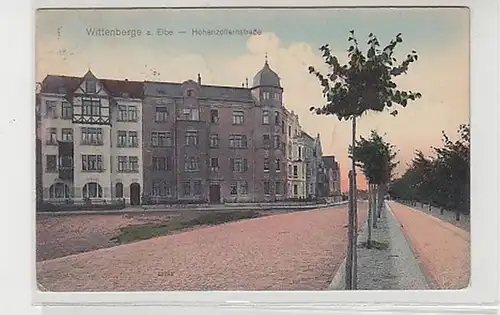 24991 Ak Wittenberge a. Elbe Hohenzollernstraße um 1910
