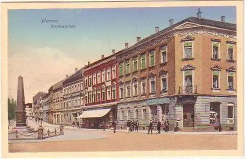 24974 AK Wurzen Wettinerplatz 1908