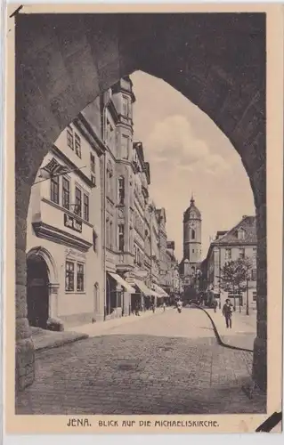 35325 Ak Jena Blick auf die Michaeliskirche um 1930