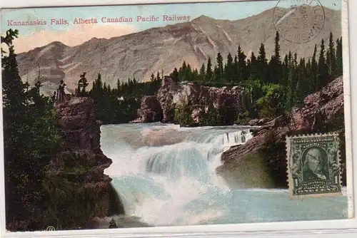 24921 Ak Kanaskis Falls Alberta Canadian Pacific Railway 1908