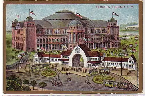 24905 Ak Festhalle Frankfurt am Main 1908