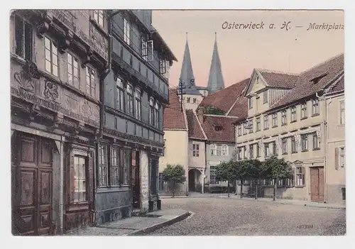 92382 Ak Pâqueswieck sur la place de marché de résine 1909