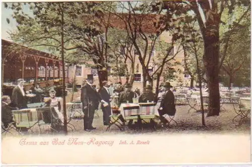 24872 Ak Gruss de Bad Neu Ragozy près du hall 1905