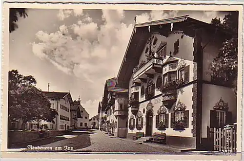 24871 Ak Neubeuern à Inn Vue locale vers 1935