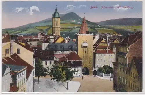 14481 Feldpost Ak Jena Johannistor mit Hausberg 1916