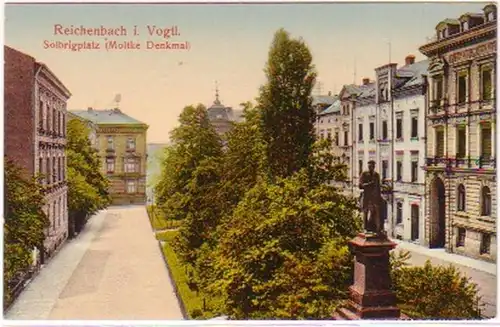 24826 Ak Reichenbach im Vogtland Solbrigplatz um 1910