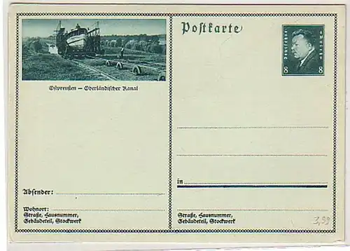 24785 Carte postale complète Prusse orientale vers 1930