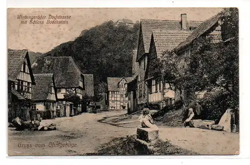 62734 Ak Gruß vom Ohmgebirge Dorfstrasse 1910