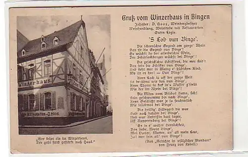 24747 Reim Ak Salutation du vignoble à Bingen 1914
