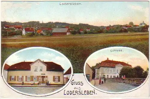 24713 Multi-image Ak Gruss de Lodersleben 1913