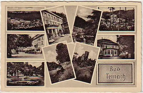 24410 Multi-image Ak Bad Teinach avec hôtel vers 1940