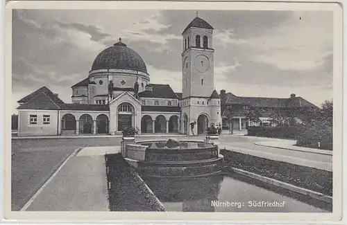 24690 Ak Nürnberg Südfriedhof 1935