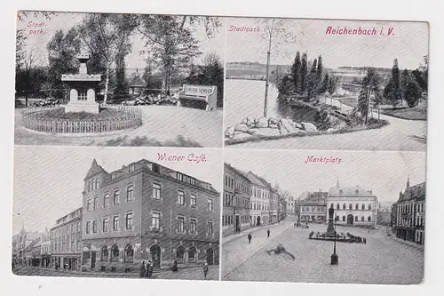 82395 Mehrbild Ak Reichenbach Wiener Café usw. 1913