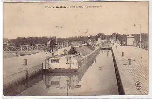 24609 Ak Le Guétin France Pont Canal vers 1915