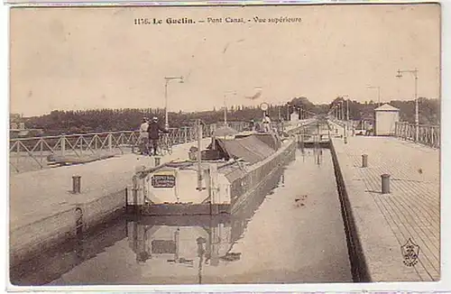 24609 Ak Le Guétin Frankreich Pont Canal um 1915