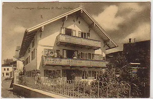24525 Ak Oberammergau Maison de campagne P. Paul Stadler 1922
