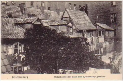 24516 Ak Alt Hamburg Roterbergs Hof um 1905