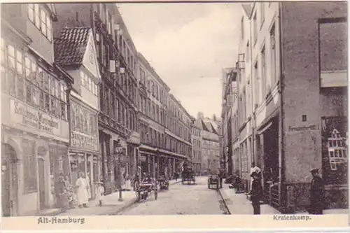 24474 Ak Alt Hamburg Kraienkamp Schlachterei um 1906