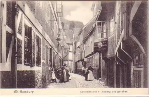 24471 Ak Alt Hamburg Seemannshof von Anberg aus um 1906